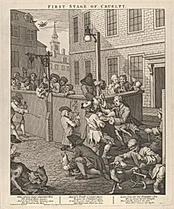 The First Stage of Cruelty (The Four Stages of Cruelty) by William Hogarth