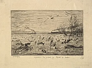 The Fish Rejoice in the Departure of the Cabin Boy by Charles-François Daubigny