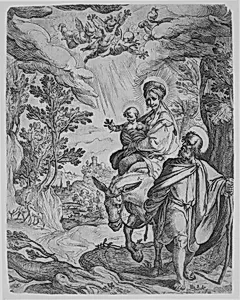 The Flight into Egypt by Antonio Tempesta