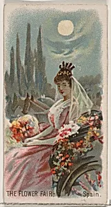 The Flower Fair, Spain, from the Holidays series (N80) for Duke brand cigarettes by W. Duke, Sons & Co.|George S. Harris & Sons