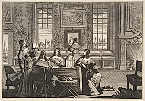 The Foolish Virgins Conversing by Abraham Bosse