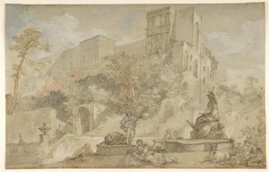 The Fountain of Rome at the Villa d'Este, Tivoli