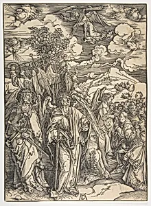 The Four Angels Holding the Winds, from "The Apocalypse", German Edition by Albrecht Dürer