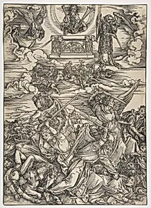 The Four Avenging Angels, from "The Apocalypse", Latin Edition by Albrecht Dürer