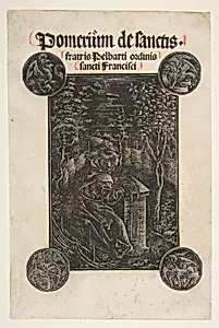 The Franciscan, Pelbart of Temesvar, Studying in a Garden (Schr. 2876) by Johann Otmar|Daniel Hopfer