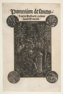 The Franciscan, Pelbart of Temesvar, Studying in a Garden (Schr. 2876)