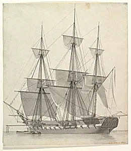 The Frigate Rotha by Carl Dahl
