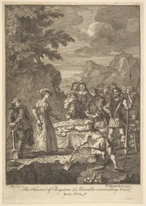 The Funeral of Chrystom and Marcella Vindicating Herself (Six Illustrations for Don Quixote)