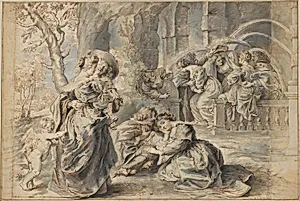 The Garden of Love (left portion) by Peter Paul Rubens|Peter Paul Rubens