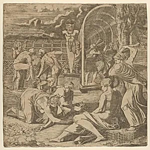 The Garden of Pomona by Francesco Primaticcio|Léon Davent