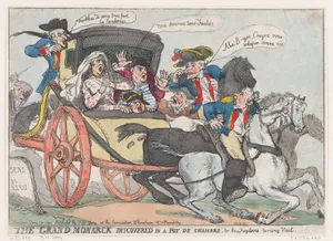 The Grand Monarck Discovered in a Pot de Chambre, or The Fugitives Turning Tail