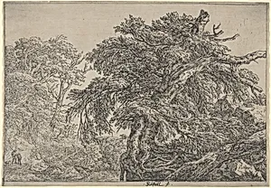 The Great Beech (Two Farmers with their Dog)