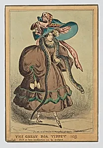 The Great Boa Tippet–"Still ye have predilection for the serpent" by Thomas McLean|William Heath ('Paul Pry')