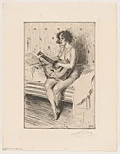 The Guitar Player by Anders Zorn