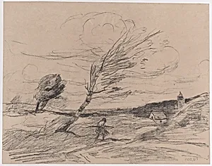 The Gust of Wind (Le Coup de Vent) by Camille Corot
