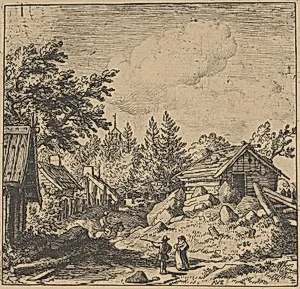 The Hamlet on Mountainous Ground by Allart van Everdingen