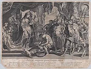 The Head of Cyrus brought to Queen Tomyris by Gaspard Duchange|Peter Paul Rubens