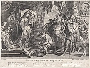 The Head of Cyrus brought to Queen Tomyris by Peter Paul Rubens|Gaspard Duchange