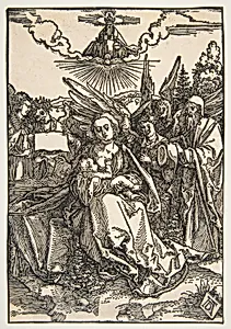 The Holy Family with Five Angels by Albrecht Dürer