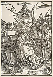 The Holy Family with Five Angels by Albrecht Dürer