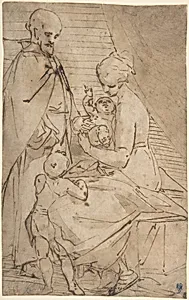 The Holy Family with the Infant Baptist