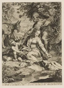 The Holy Family with the infant Saint John the Baptist, after Barocci