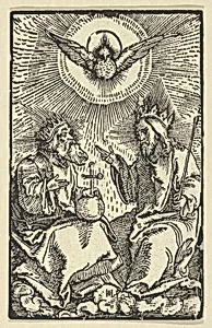 The Holy Trinity, from Via Felicitatis by Hans Schäufelein|Johann Miller