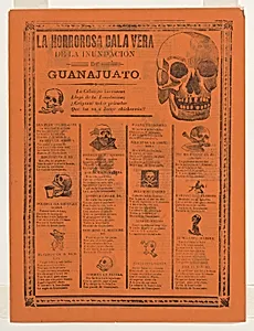 The horrific skeleton of the flood of Guanajuato by José Guadalupe Posada|Antonio Vanegas Arroyo