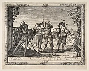 The Hotpot Carried to the Newlyweds; or The Racket by Abraham Bosse|Jean I Leblond