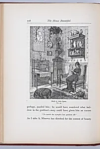 The House Beautiful, Essays on Beds and Tables, Stools and Candlesticks by Clarence Cook|Walter Crane|Scribner, Armstrong and Company|Francis Hart & Co.|W. B. Duncan|Francis Lathrop|Alexandre Sandier|R. Riordan|James S. Inglis|Maria Oakey Dewing|Henry Marsh|Guilaumot, Jr.|Francis Scott King|G. A. Avery|Adolph Will|C. J. Wardell|Daniel Cottier|Félix Leblanc