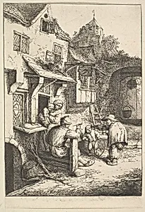 The Humpbacked Violinist by Adriaen van Ostade