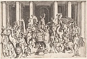 The Indian Triumph of Bacchus by Enea Vico