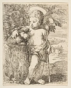 The Infant St. John the Baptist with his Lamb by Stefano della Bella