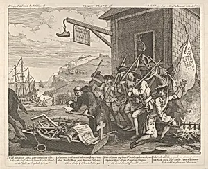 The Invasion, Plate 1: France by William Hogarth