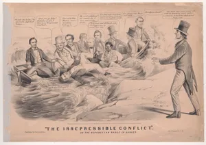 Portrait of Francis Preston Blair Jr.|James Watson Webb|Horace Greeley|Edward Bates|William H. Seward|Abraham Lincoln|Louis Maurer|Currier & Ives