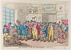The Jockey Club or Newmarket Meeting by Thomas Rowlandson|Thomas Tegg
