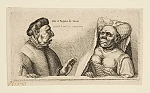 The King and Queen of Tunis (Rex et Regina de Tunis) by Wenceslaus Hollar|Leonardo da Vinci