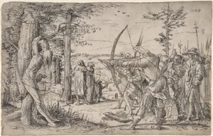 The King's Sons Shooting at Their Father's Corpse