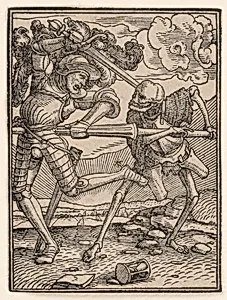 The Knight, from The Dance of Death by Hans Holbein the Younger|Hans Lützelburger