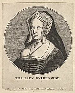 The Lady Guldeforde (Mary Wotton, Lady Guildford) by Wenceslaus Hollar|Mary Wotton, Lady Guildford|Hans Holbein the Younger