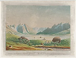 The lake of Kuggsuak at Tasermiut, Greenland by Lars Møller|Dr. Hinrich Johannes Rink