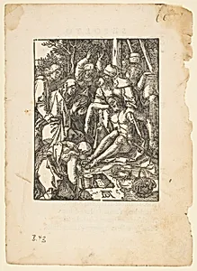 The Lamentation, from "The Small Passion", edition Venice by Albrecht Dürer