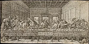 The Last Supper, with a Spaniel