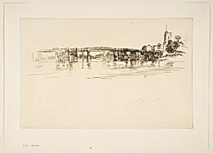 The Little Putney, No. 1 (Little Putney Bridge) by James McNeill Whistler