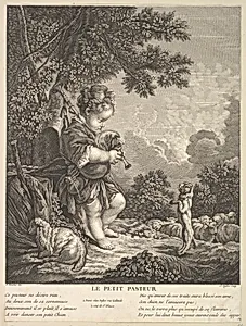 The Little Shepherd by Claude Augustin Duflos le Jeune|François Boucher