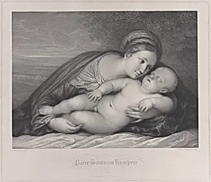 The Madonna embracing the sleeping Christ child