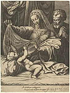 The Madonna of Loreto by Giorgio Ghisi|Raphael (Raffaello Sanzio or Santi)