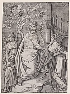 The Man with a Laurel Branch by Agostino Veneziano (Agostino dei Musi)|Raphael (Raffaello Sanzio or Santi)