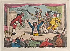 The Manager's Last Kick, or a New Way to Pay Old Debts by Thomas Rowlandson|Thomas Tegg