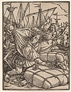 The Merchant, from The Dance of Death by Hans Holbein the Younger|Hans Lützelburger